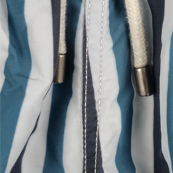 Solid & Striped Mens Large The Classic Swim Shorts Blue Stripe Drawstring - Picture 4 of 14